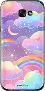 2D пластиковий чехол Хмари та веселка для Samsung Galaxy A7 (2017) - 6312t-445 изображение 
