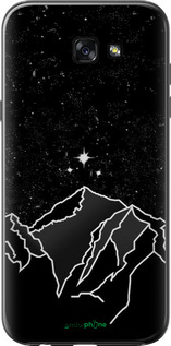 2D пластиковый чехол Минималистический горный пейзаж для Samsung Galaxy A7 (2017) - 6438t-445 изображение 
