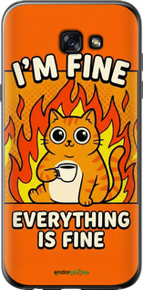 2D пластиковий чехол Funny Cat для Samsung Galaxy A7 (2017) - 6786t-445 изображение 