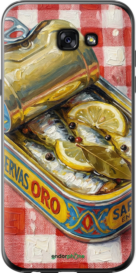 2D пластиковый чехол Vintage Sardine Tin Phone для Samsung Galaxy A7 (2017) - 6772t-445 изображение 