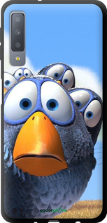TPU чехол Angry Birds для Samsung Galaxy A7 (2018) A750F - 6008b-1582 изображение 