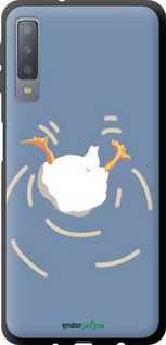 TPU чехол Гусь ныряет для Samsung Galaxy A7 (2018) A750F - 6275b-1582 изображение 