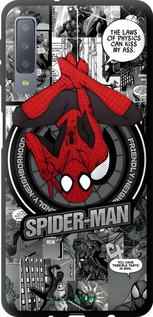 TPU чехол Человек паук для Samsung Galaxy A7 (2018) A750F - 6279b-1582 изображение 