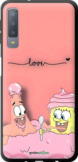 TPU чехол Спанч Боб для Samsung Galaxy A7 (2018) A750F - 6282b-1582 изображение 