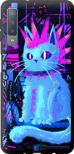 TPU чехол Кот панк для Samsung Galaxy A7 (2018) A750F - 6311b-1582 изображение 