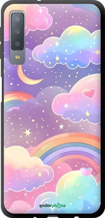 TPU чехол Хмари та веселка для Samsung Galaxy A7 (2018) A750F - 6312b-1582 изображение 