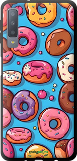 TPU чехол Пончики для Samsung Galaxy A7 (2018) A750F - 6318b-1582 изображение 