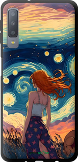 TPU чехол Девушка Арт для Samsung Galaxy A7 (2018) A750F - 6325b-1582 изображение 