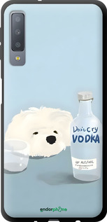 TPU чехол Пес водка для Samsung Galaxy A7 (2018) A750F - 6368b-1582 изображение 
