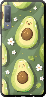 TPU чехол Авокадо для Samsung Galaxy A7 (2018) A750F - 6380b-1582 изображение 