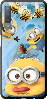 TPU чехол Миньоны для Samsung Galaxy A7 (2018) A750F - 6386b-1582 изображение 