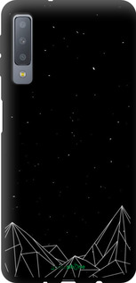 TPU чехол Чорно білі абстрактні гори для Samsung Galaxy A7 (2018) A750F - 6437b-1582 изображение 