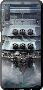 TPU чехол Лінкор, world of tanks, wargaming, військовий корабель для Samsung Galaxy A7 (2018) A750F - 6453b-1582 изображение 