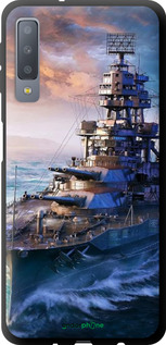 TPU чехол Військовий корабель, world of tanks, wargaming для Samsung Galaxy A7 (2018) A750F - 6461b-1582 изображение 