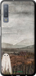 TPU чехол Самотій привид на фоні гір для Samsung Galaxy A7 (2018) A750F - 6486b-1582 изображение 