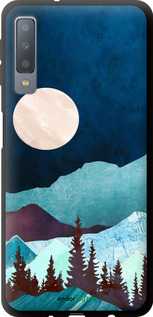 TPU чехол Горная идиллия ночной пейзаж для Samsung Galaxy A7 (2018) A750F - 6488b-1582 изображение 