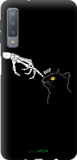 TPU чехол Кошка для Samsung Galaxy A7 (2018) A750F - 6505b-1582 изображение 