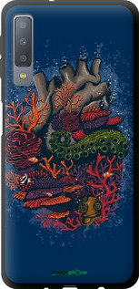 TPU чехол Сердце моря для Samsung Galaxy A7 (2018) A750F - 6506b-1582 изображение 