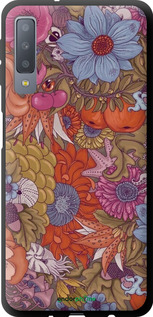 TPU чехол Абстрактні  квіти для Samsung Galaxy A7 (2018) A750F - 6526b-1582 изображение 