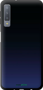TPU чехол Градиент в тёмно - синем стиле для Samsung Galaxy A7 (2018) A750F - 6542b-1582 изображение 