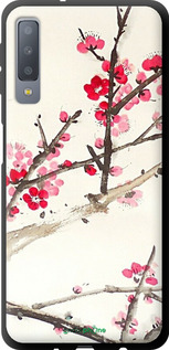 TPU чехол Принт із зображенням цвітіння сакури для Samsung Galaxy A7 (2018) A750F - 6545b-1582 изображение 