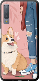 TPU чехол Корги 3 для Samsung Galaxy A7 (2018) A750F - 6707b-1582 изображение 