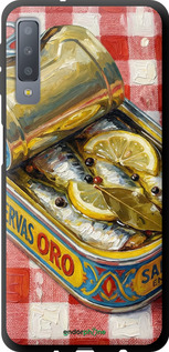 TPU чехол Vintage Sardine Tin Phone для Samsung Galaxy A7 (2018) A750F - 6772b-1582 изображение 