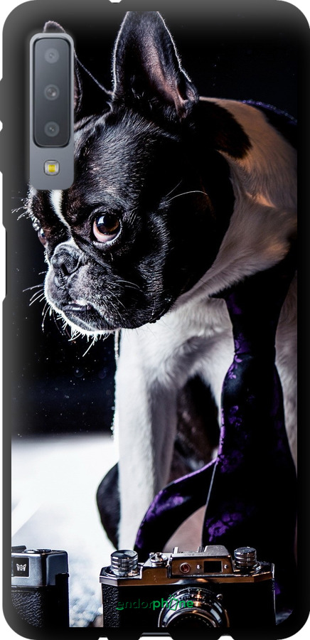 TPU чехол Бульдог-фотограф для Samsung Galaxy A7 (2018) A750F - 142b-1582 изображение 