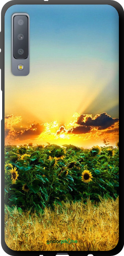 

TPU чорний чохол "Україна" для Samsung Galaxy A7 (2018) A750F