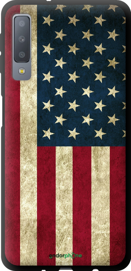 TPU чехол Прапор США для Samsung Galaxy A7 (2018) A750F - 395b-1582 изображение 