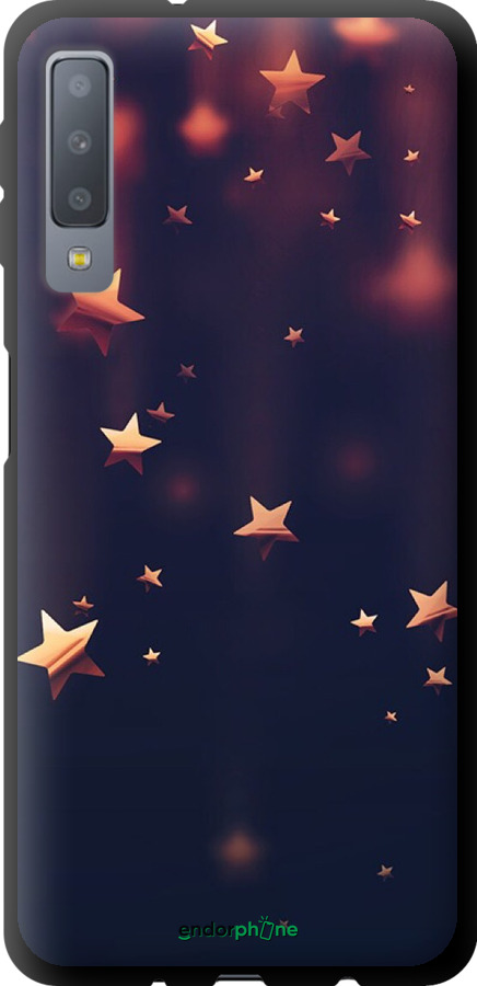 TPU чехол Падающие звезды для Samsung Galaxy A7 (2018) A750F - 3974b-1582 изображение 