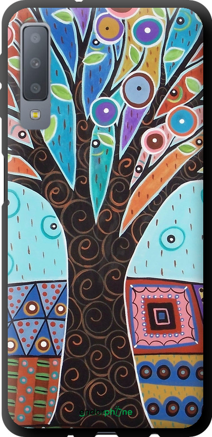 TPU чехол Арт-дерево для Samsung Galaxy A7 (2018) A750F - 4008b-1582 изображение 