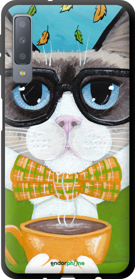 TPU чехол Cat&Coffee для Samsung Galaxy A7 (2018) A750F - 4053b-1582 изображение 