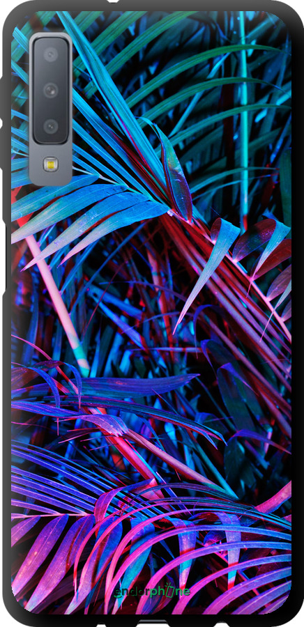 TPU чехол Папороть під ультрафіолетом для Samsung Galaxy A7 (2018) A750F - 4069b-1582 изображение 