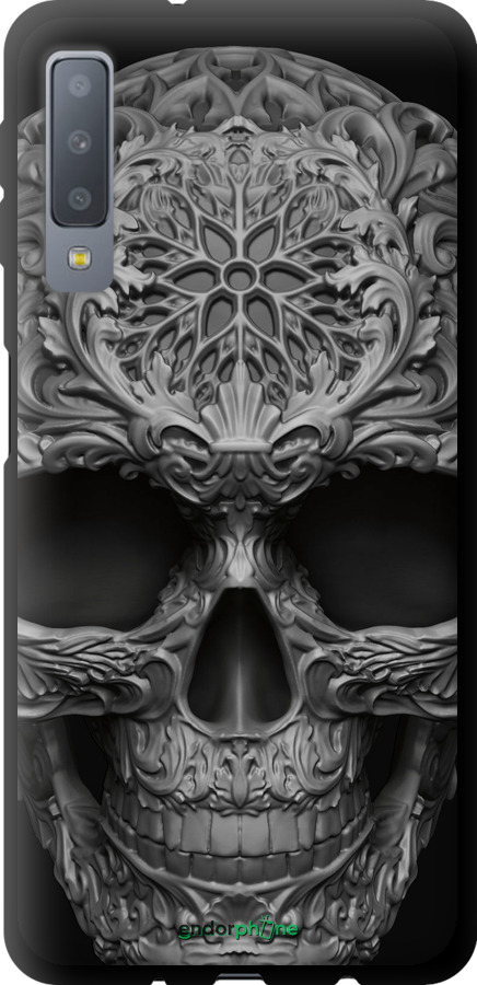 TPU чехол skull-ornament для Samsung Galaxy A7 (2018) A750F - 4101b-1582 изображение 