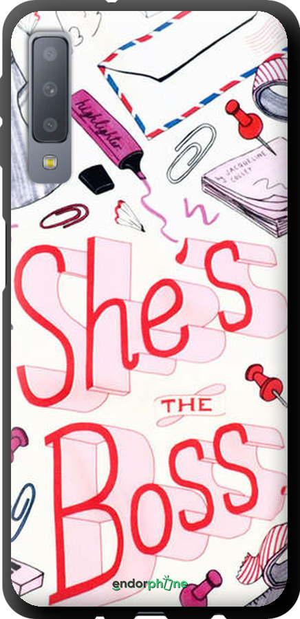 TPU чехол she's the  boss для Samsung Galaxy A7 (2018) A750F - 4254b-1582 изображение 