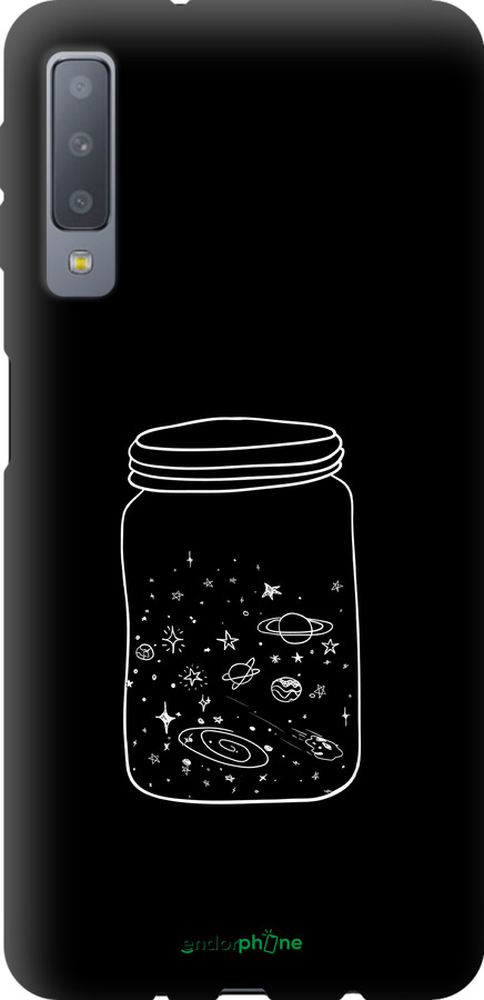 TPU чехол Космос в банке для Samsung Galaxy A7 (2018) A750F - 4297b-1582 изображение 