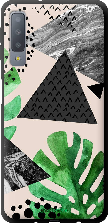 TPU чехол Монстера для Samsung Galaxy A7 (2018) A750F - 4304b-1582 изображение 