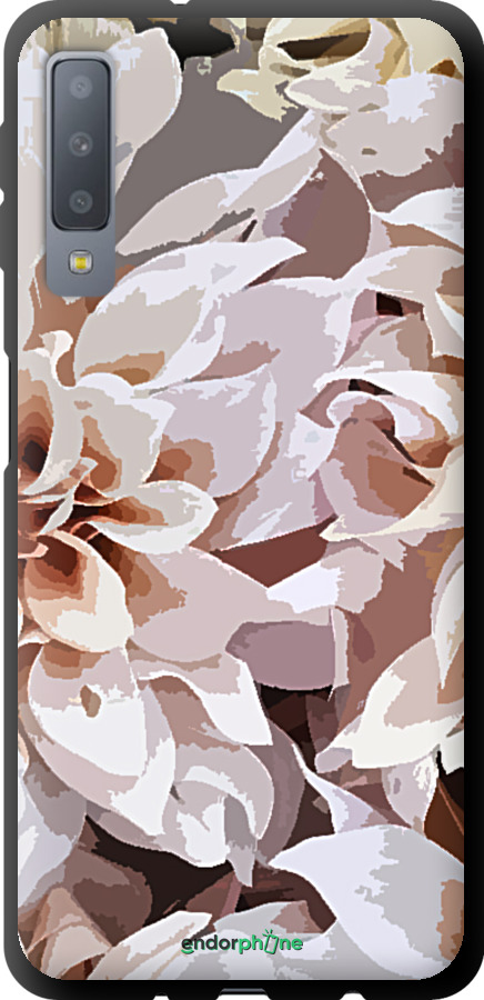 TPU чехол Півонії аквареллю для Samsung Galaxy A7 (2018) A750F - 4376b-1582 изображение 