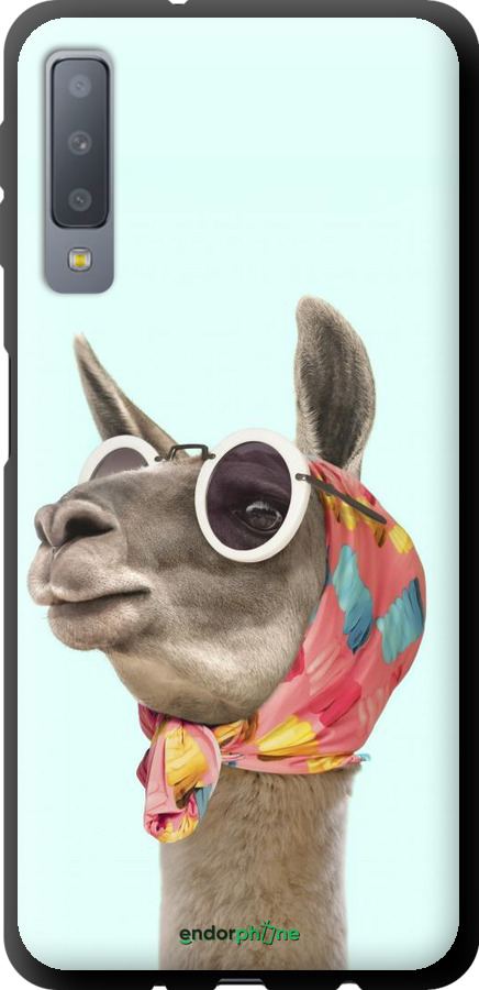 TPU чехол Модна лама для Samsung Galaxy A7 (2018) A750F - 4479b-1582 изображение 