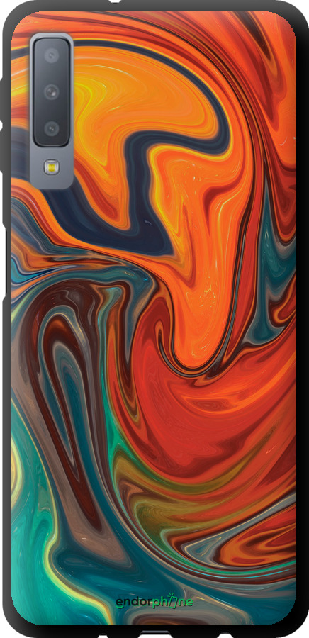 TPU чехол Абстрактный фон для Samsung Galaxy A7 (2018) A750F - 4547b-1582 изображение 