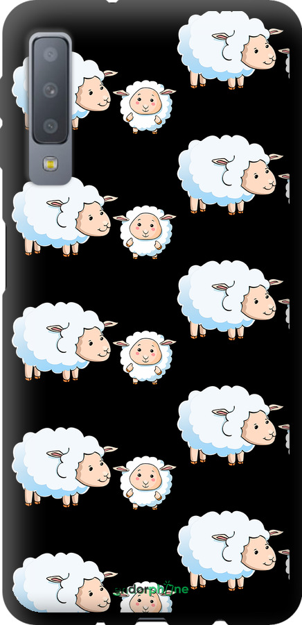 TPU чехол Овечки1 для Samsung Galaxy A7 (2018) A750F - 4637b-1582 изображение 