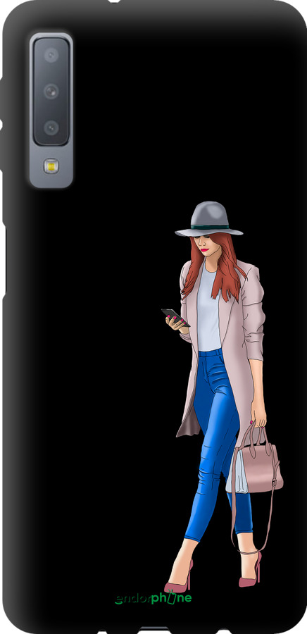 TPU чехол Девушка 1 для Samsung Galaxy A7 (2018) A750F - 4751b-1582 изображение 