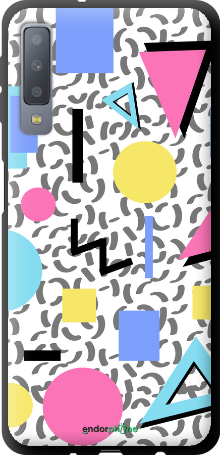 TPU чехол Color shapes для Samsung Galaxy A7 (2018) A750F - 4893b-1582 изображение 