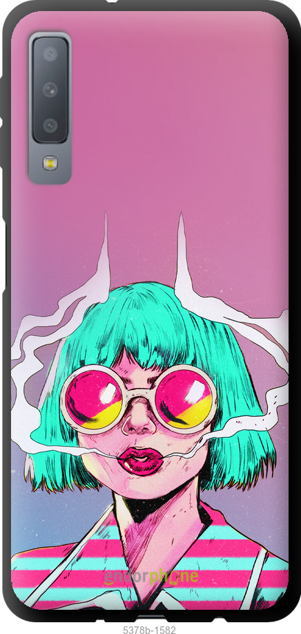 TPU чехол Поп арт девушка для Samsung Galaxy A7 (2018) A750F - 5378b-1582 изображение 