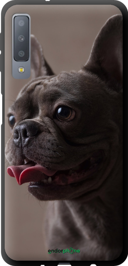 TPU чехол Милый бульдог для Samsung Galaxy A7 (2018) A750F - 5546b-1582 изображение 