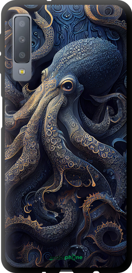TPU чехол Осьминог для Samsung Galaxy A7 (2018) A750F - 5551b-1582 изображение 