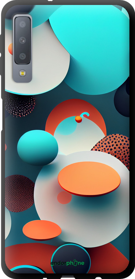 TPU чехол Горошок абстракція для Samsung Galaxy A7 (2018) A750F - 5608b-1582 изображение 