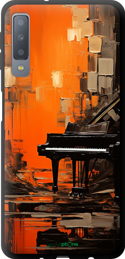 TPU чехол Чехол для телефона Оранжевый Рояль для Samsung Galaxy A7 (2018) A750F - 5937b-1582 изображение 