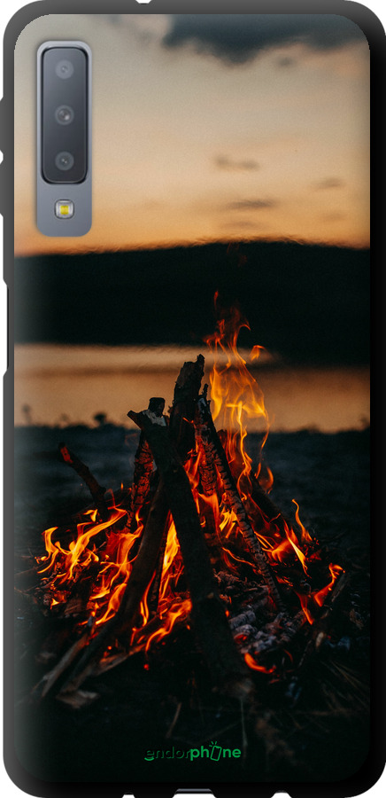 TPU чехол Огонь для Samsung Galaxy A7 (2018) A750F - 6021b-1582 изображение 